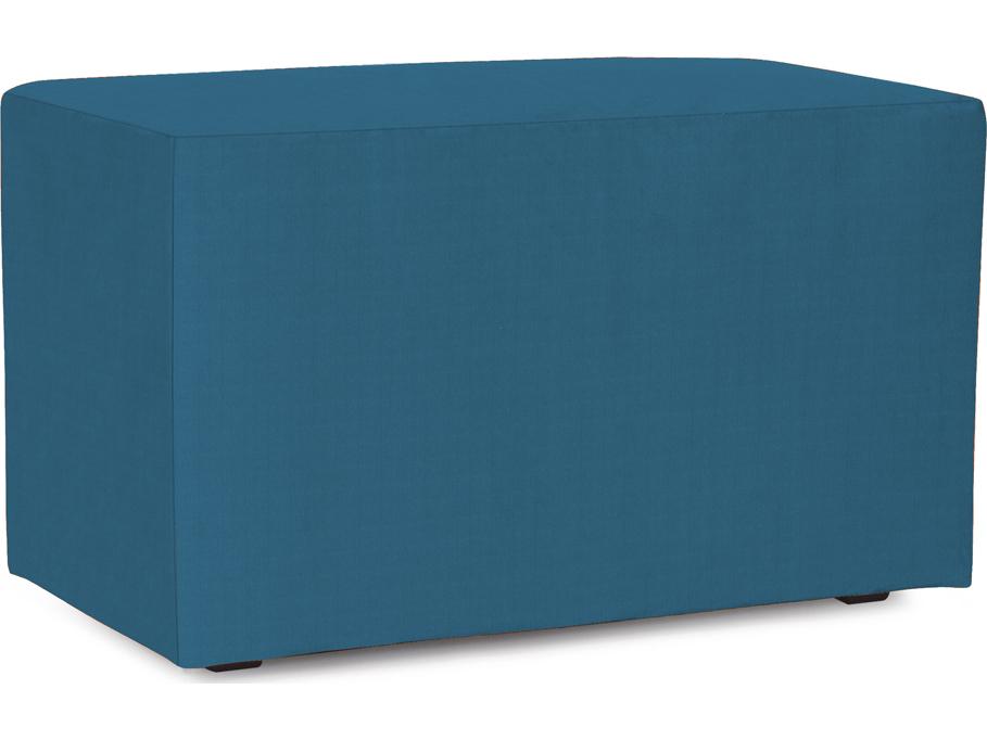 Howard Elliott Outdoor Patio Seascape Turquoise Resin Cushion Bench