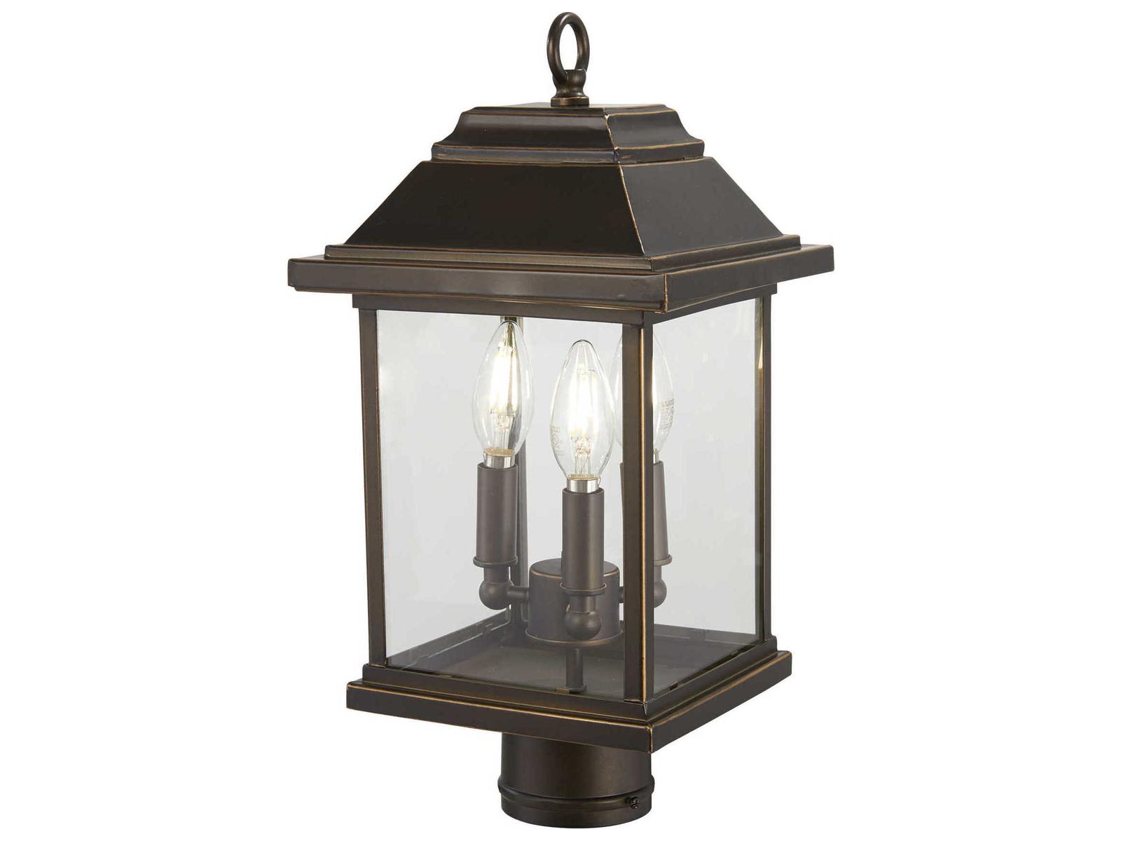 Minka Lavery Mariners Pointe Glass Outdoor Post Light