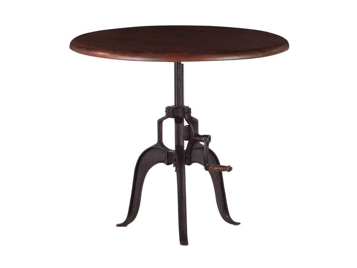 World Interiors Artezia Walnut Round Wood Bar Table