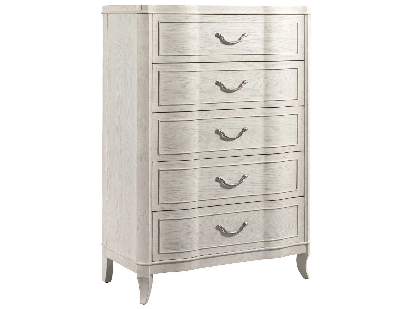 American Drew Harmony Emelie Eggshell White Oak Wood Accent Chest