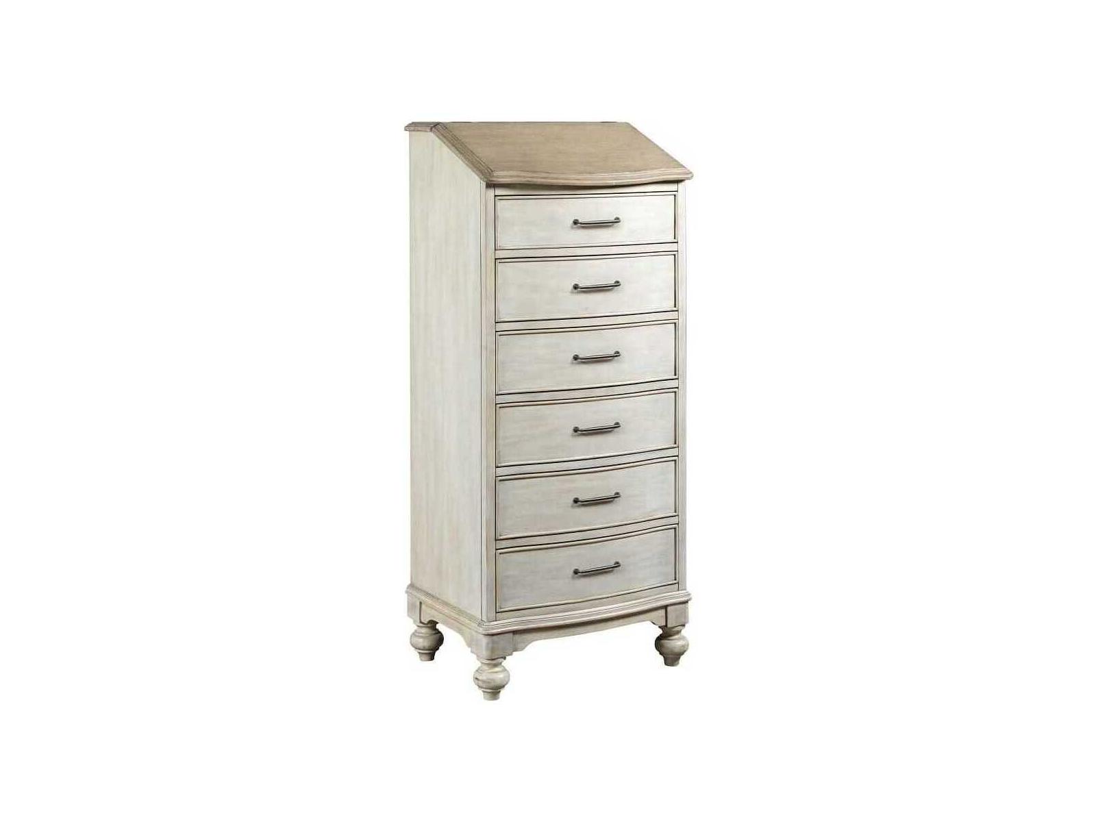 American Drew Litchfield Natick 6-Drawers Driftwood Sun Washed Beige Hardwood Accent Chest