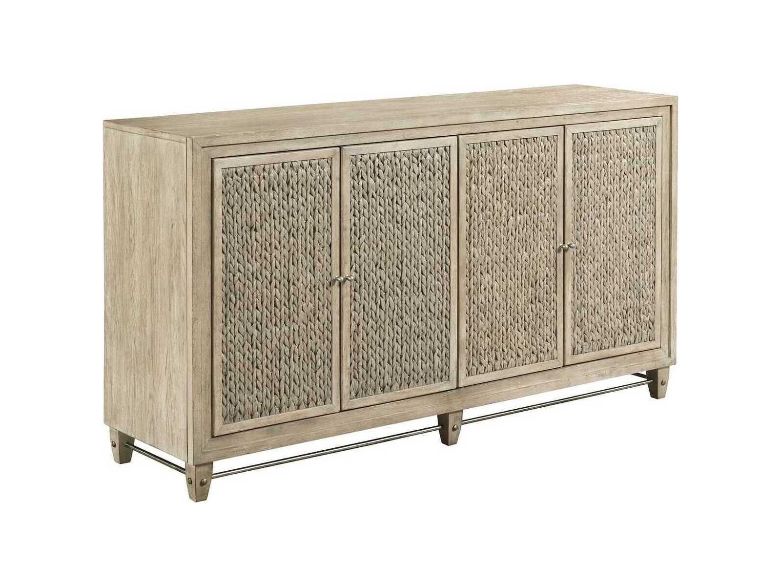 American Drew Vista Sterling 64" Hardwood Oyster Sideboard