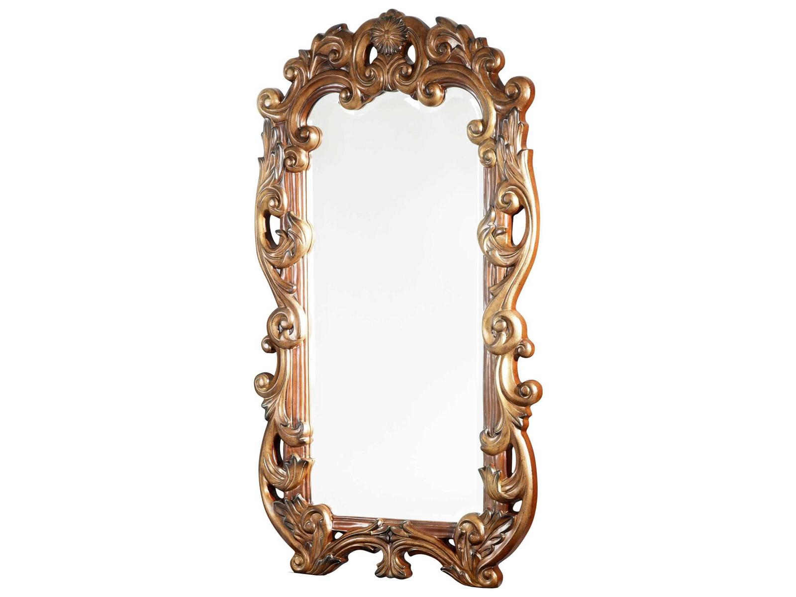 Luxecor Gilded Classic Chestnut Rectangular Dresser Mirror