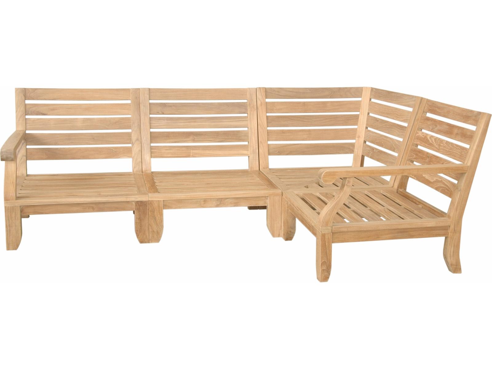 Anderson Teak Riviera Luxe 4-Piece Modular Set