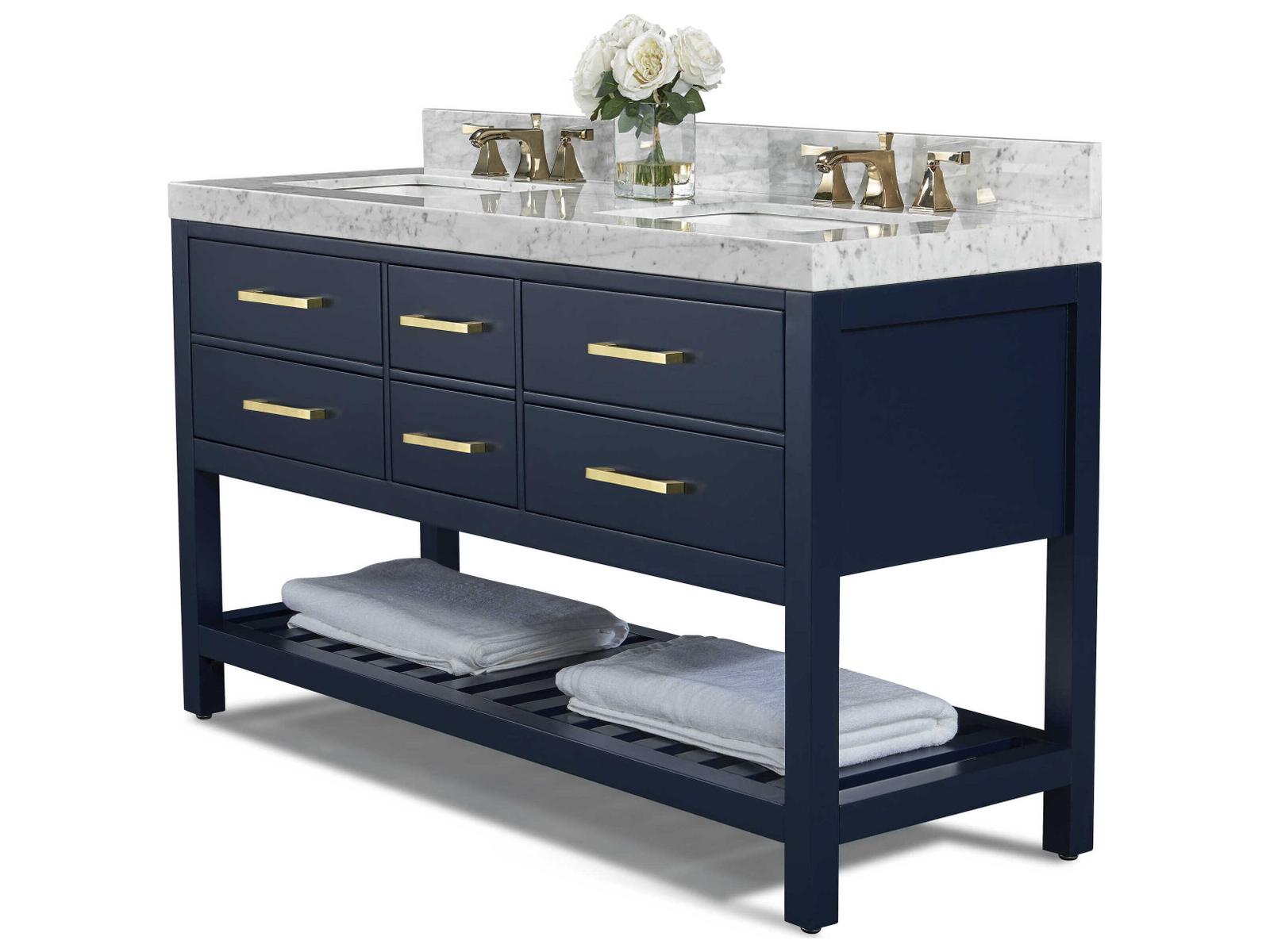 Ancerre Designs Elizabeth Heritage Blue 60" Vanity