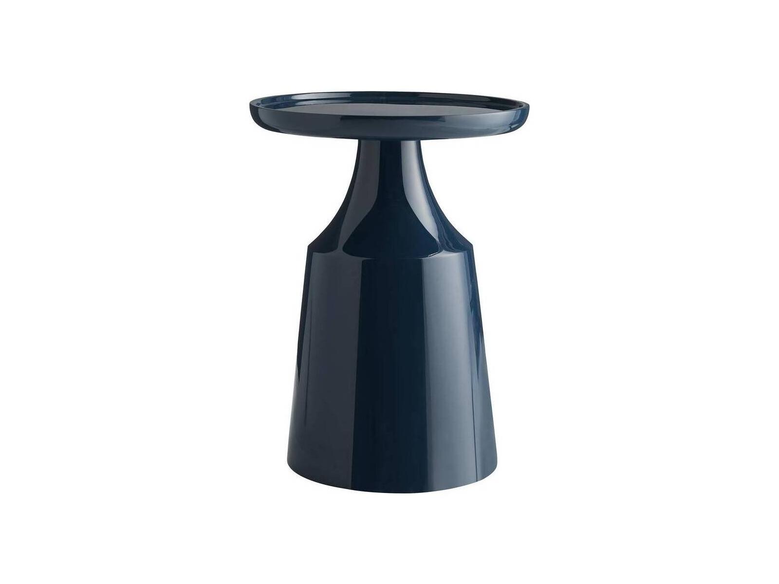 Arteriors Home Round Fiberglass Navy Turin End Table