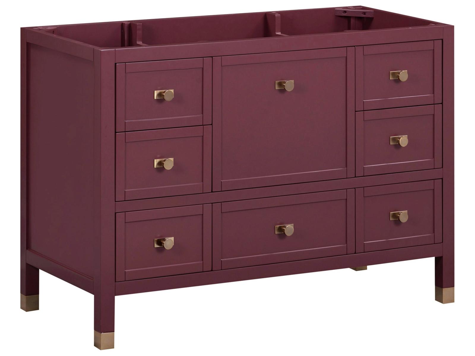 Avanity Alana 48 in. Single Sink Bathroom Vanity in Burgundy Red