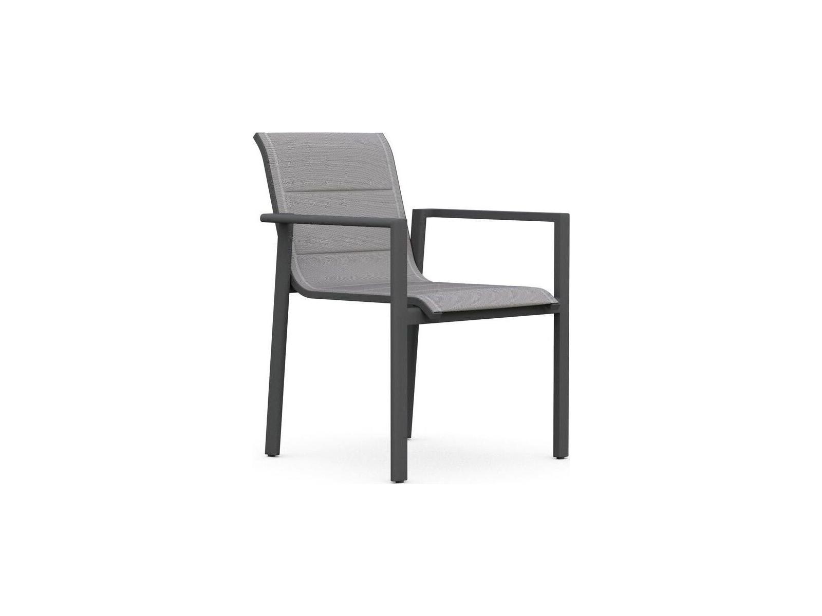 Azzurro Living Amalfi Aluminum Sling Dining Chair Set of 4