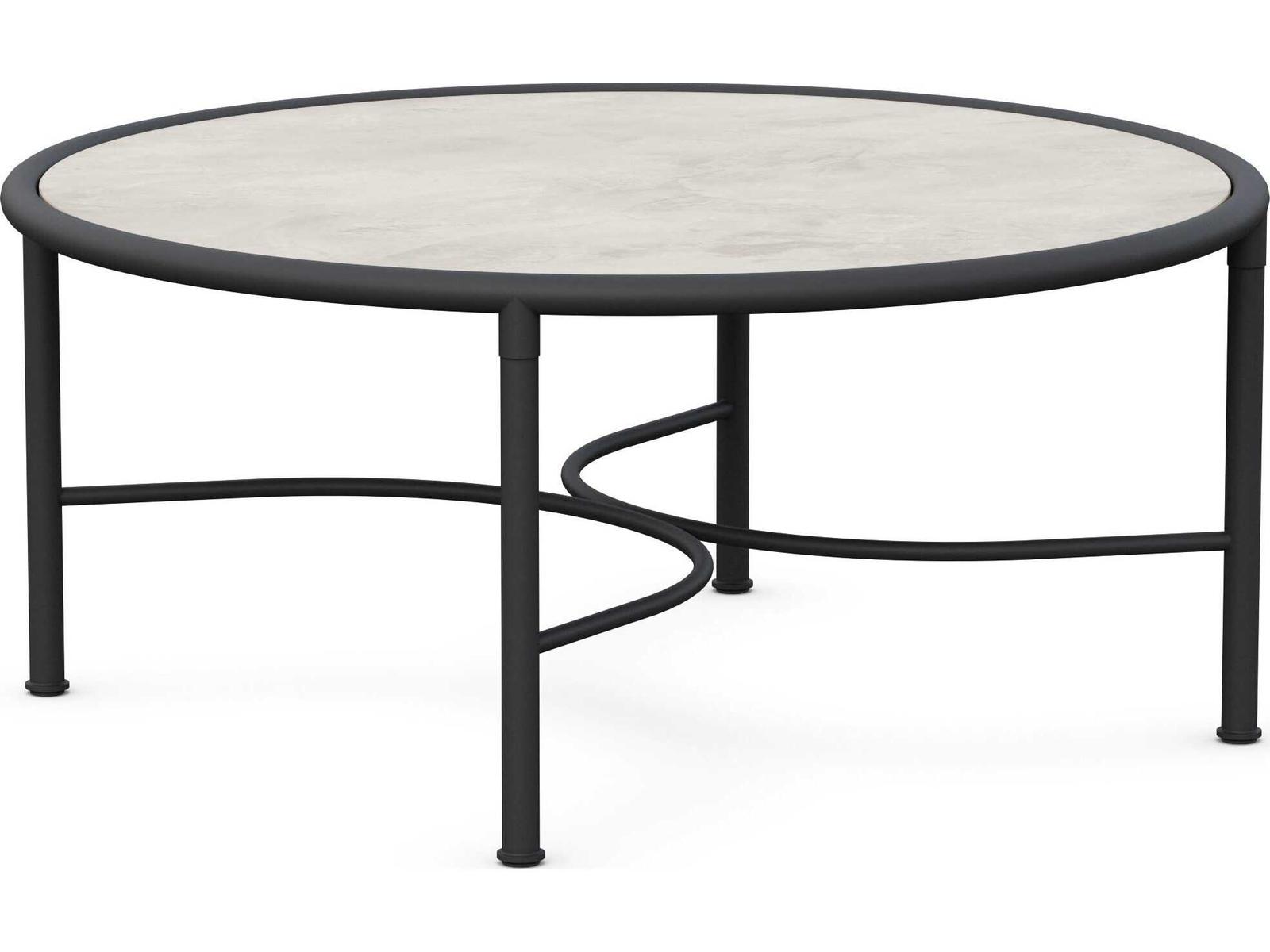 Azzurro Living Athens Noir Wrought Iron Round Coffee Table