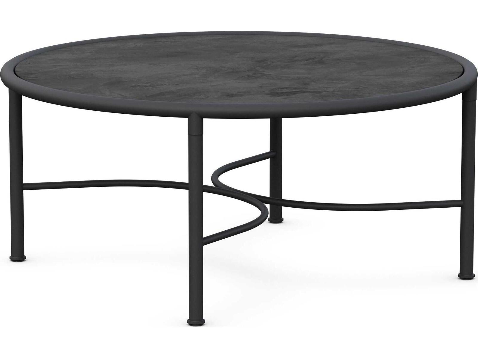 Azzurro Living Athens Noir Wrought Iron Round Coffee Table
