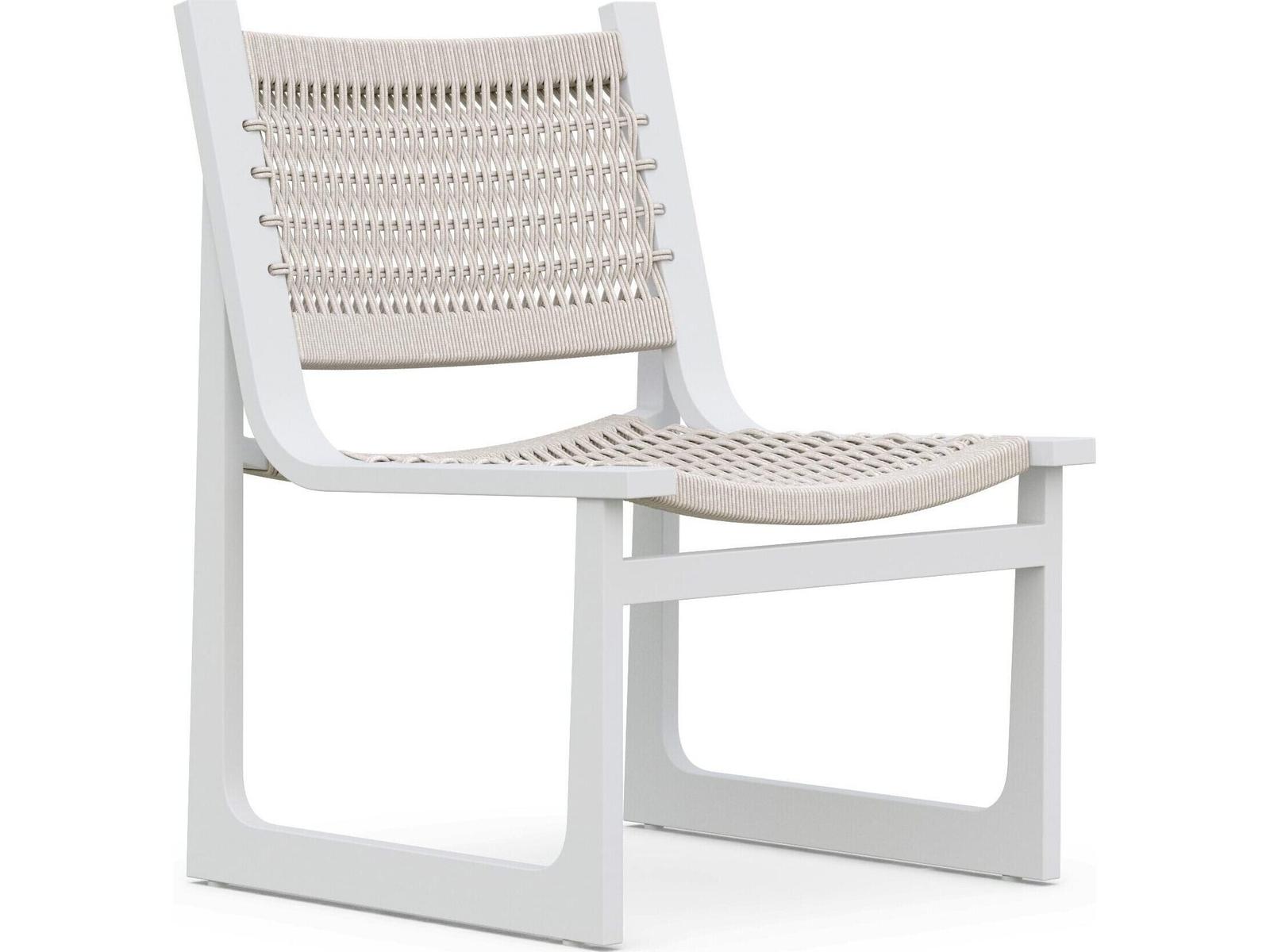 Azzurro Living Cozumel Aluminum Wicker Dining Chair Set of 2