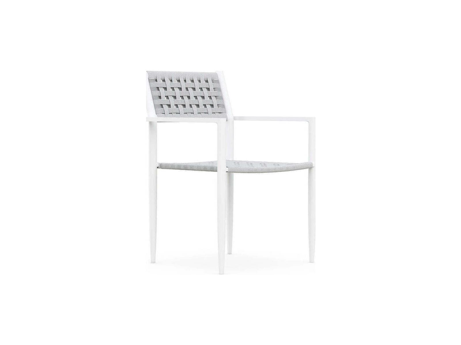 Azzurro Living Naples Aluminum Rope Dining Chair Set of 4