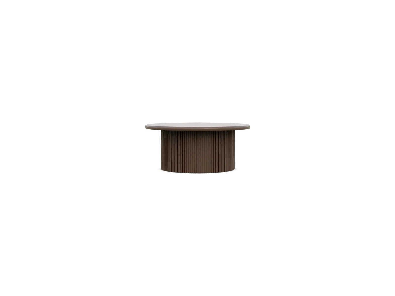 Azzurro Living Palma Matte Bronze Aluminum Round Coffee Table