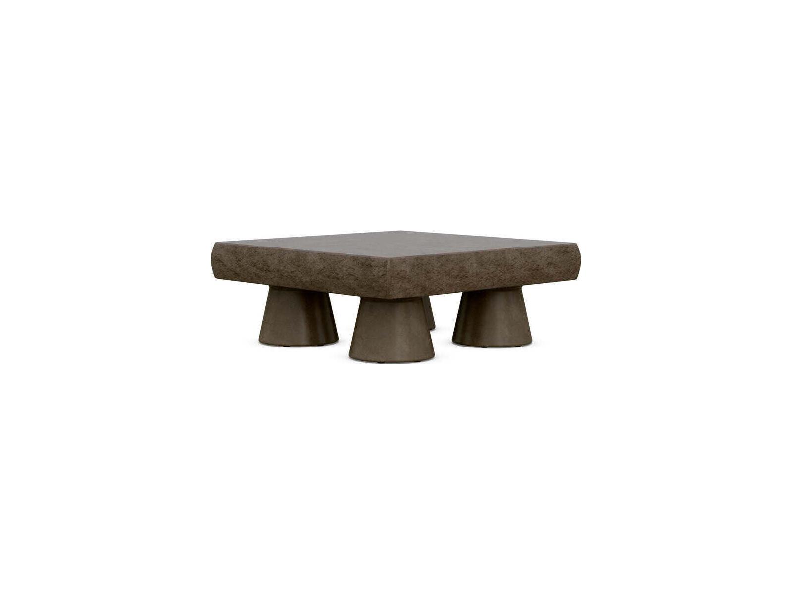 Azzurro Living Pensacola Concrete Umber Rectangular Coffee Table