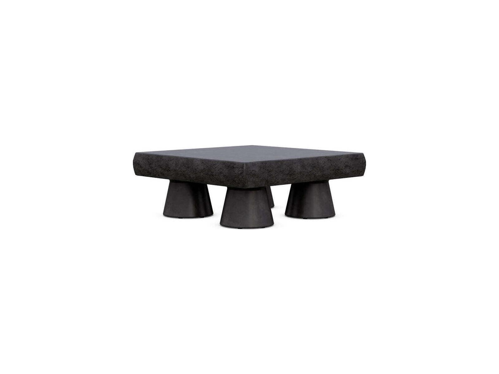 Azzurro Living Pensacola Concrete Coal Rectangular Coffee Table
