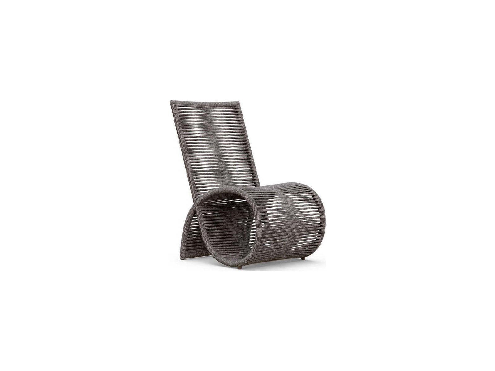 Azzurro Living Wave Aluminum Rope Dining Chair Set of 2