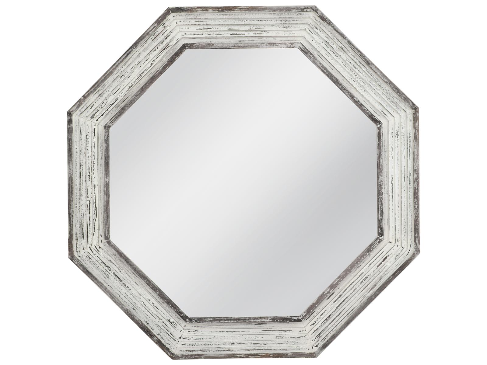 Bassett Mirror Marden White Washed Wall Mirror
