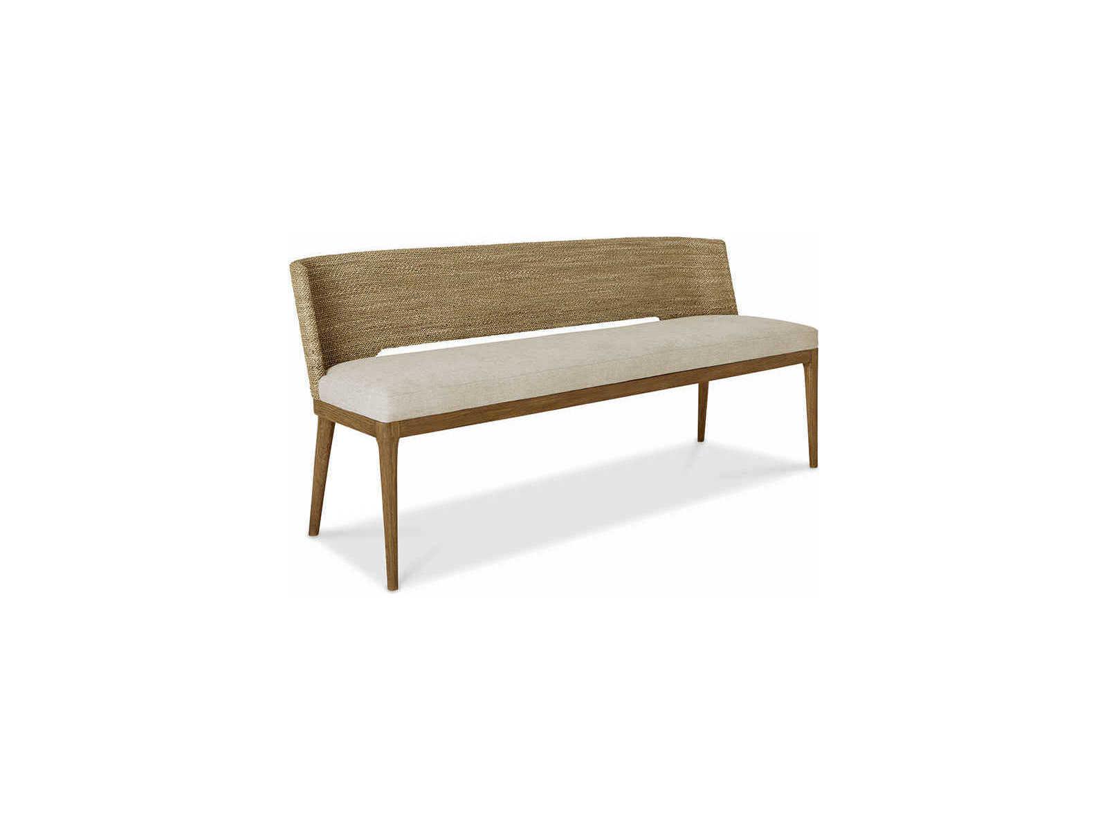 Brownstone Amalfi Beach Praline Brown Upholstered Accent Bench