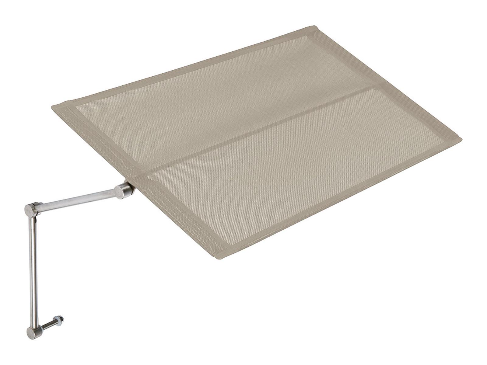 Barlow Tyrie Horizon Lounger Sunshade - Titanium Textilene Sling