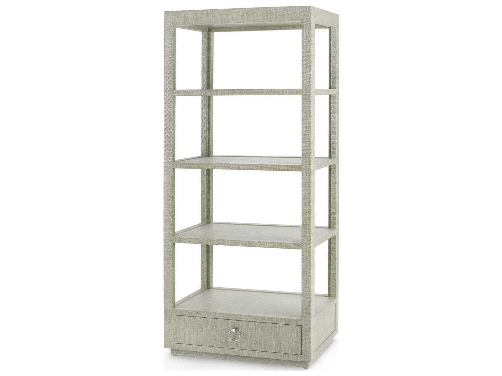 Villa & House Camilla Moss Gray Tweed Etagere