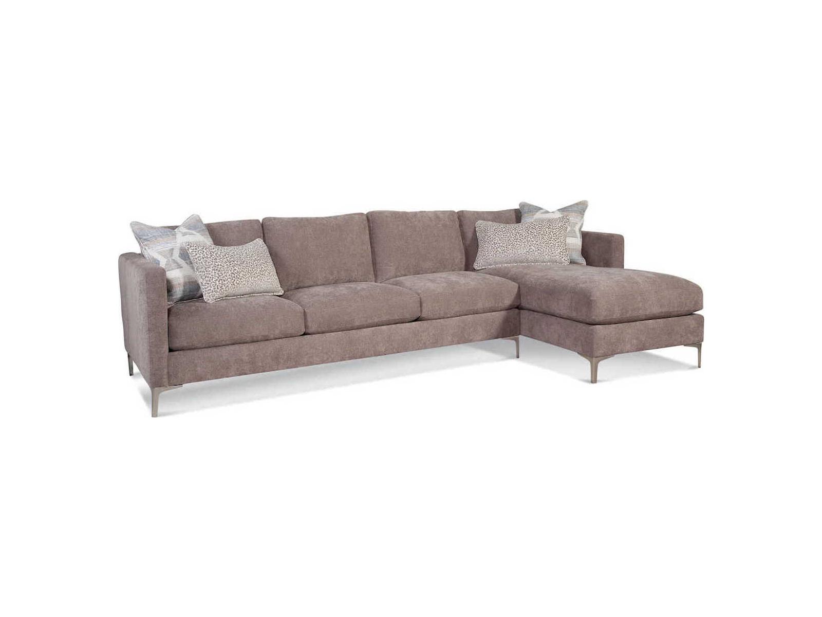 Braxton Culler Lenox Satin Nickel Upholstered Sofa