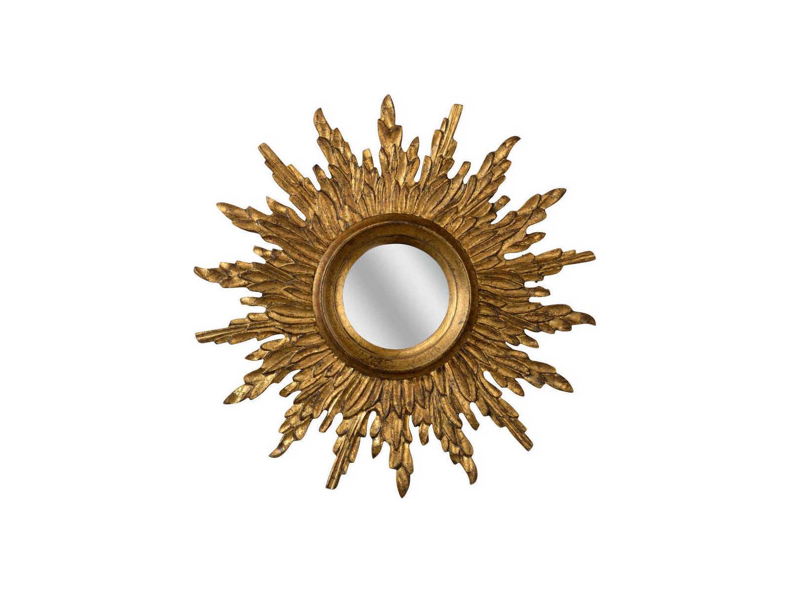 Chelsea House Sunbeam Antique Gold Sunburst Wall Mirror