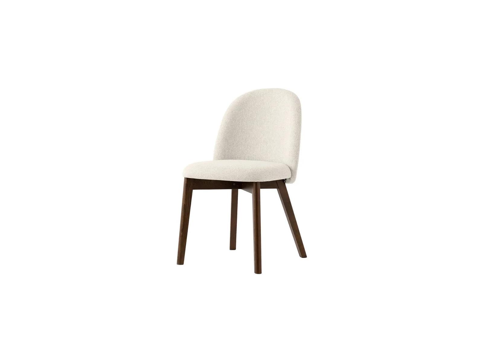 Connubia Tuka Beech Wood Gray Upholstered Armless Dining Chair