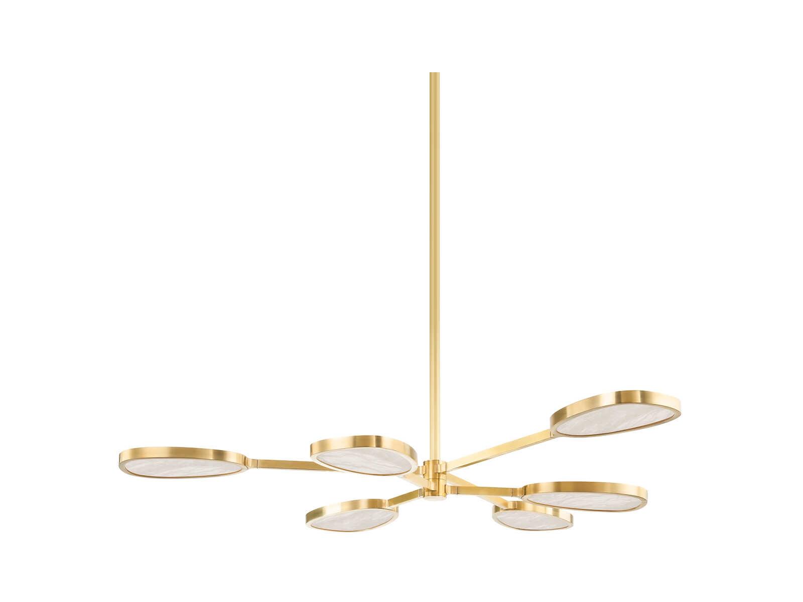 Corbett Lighting Beirut 6-Light Vintage Brass LED Chandelier