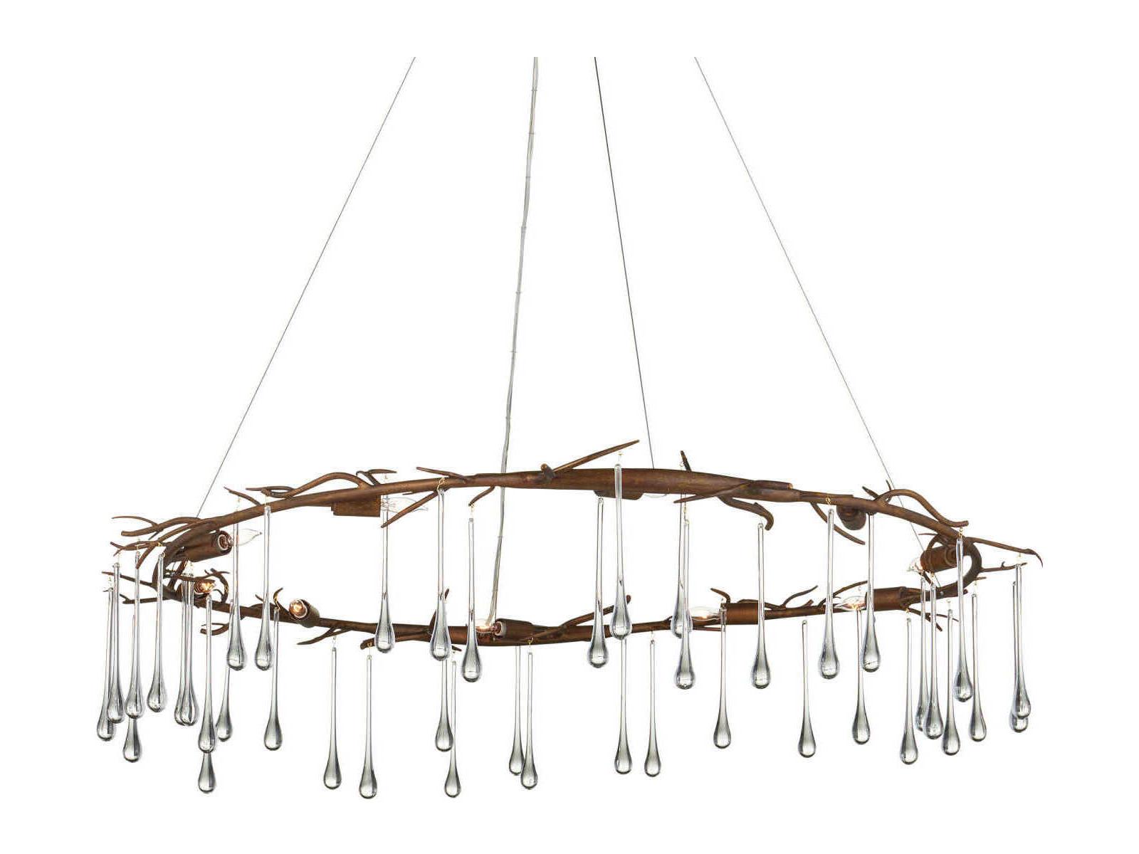 Currey & Company Morning 10-Light Rhine Gold Chandelier