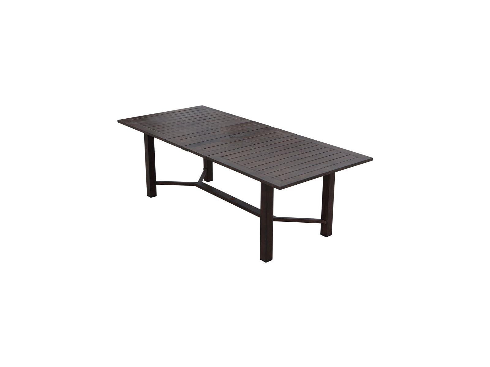 Darlee Atlantis 118-Inch Cast Aluminum Extension Dining Table in