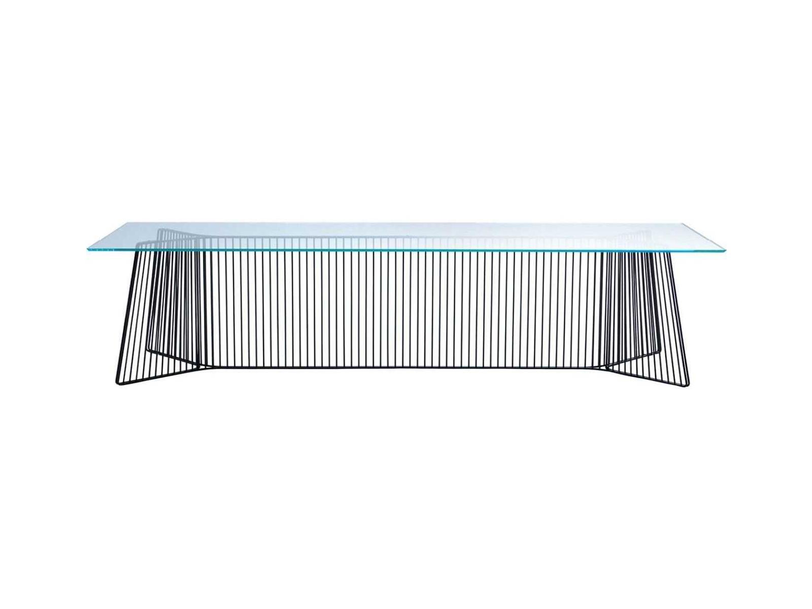 Driade Anapo By Gordon Guillaumier Rectangular Glass Dining Table
