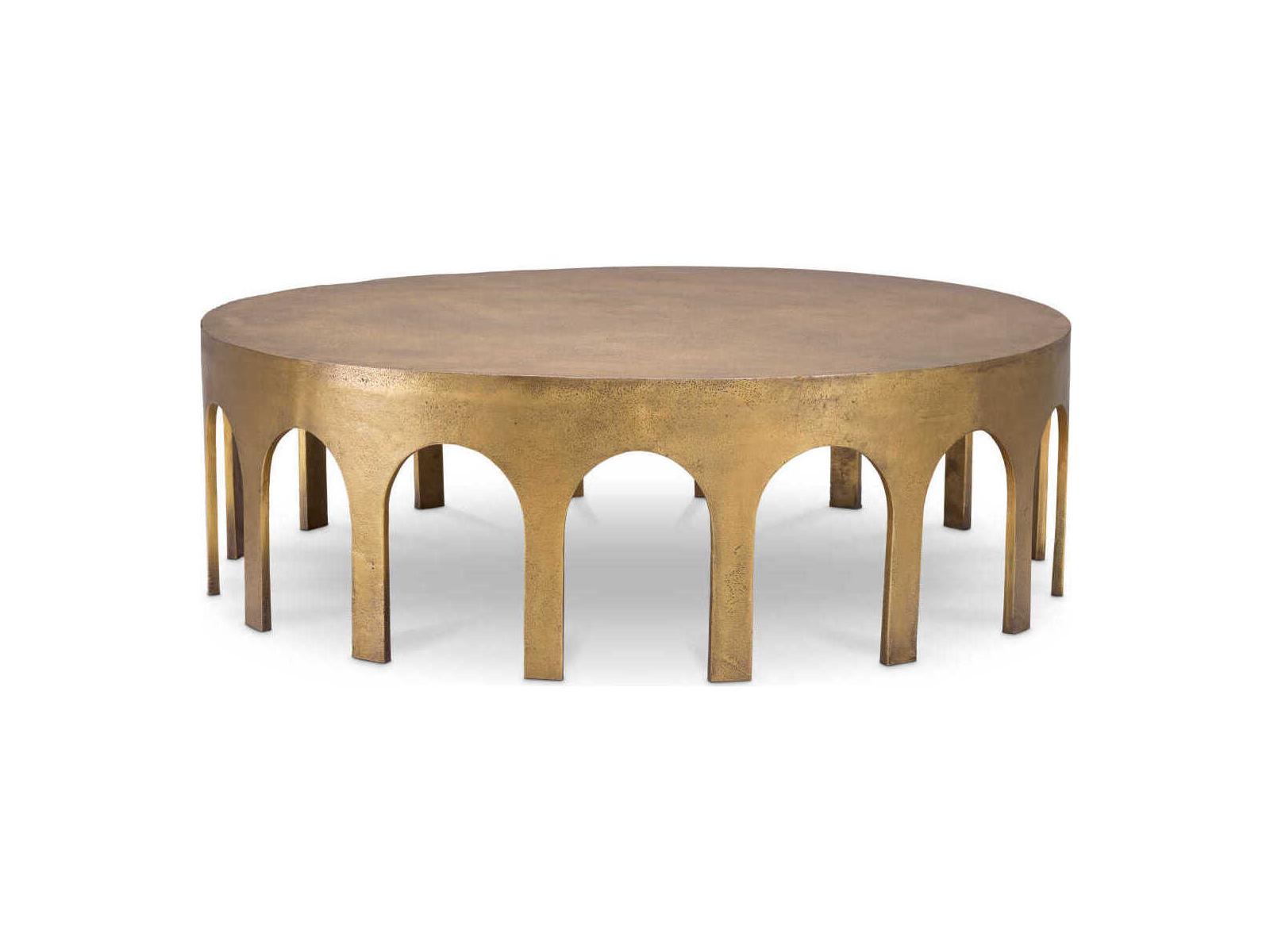 Eichholtz Gardini Vintage Brass Coffee Table