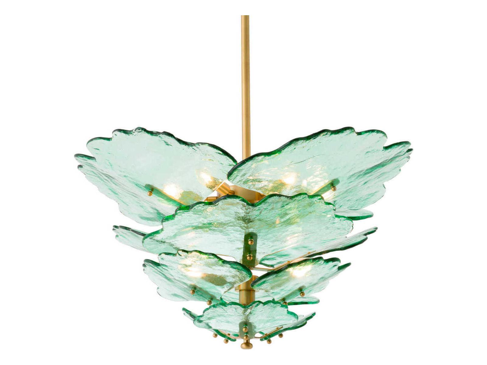 Eichholtz Florina Green Glass Chandelier