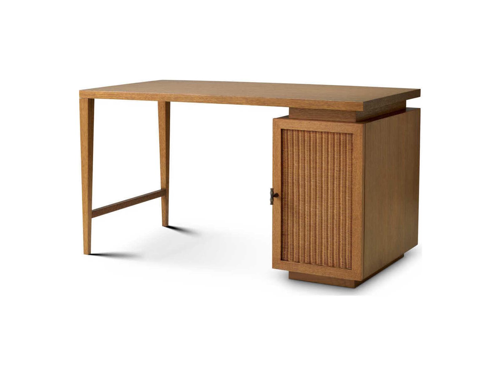 Eichholtz Borchard Caramel Oak Veneer Desk
