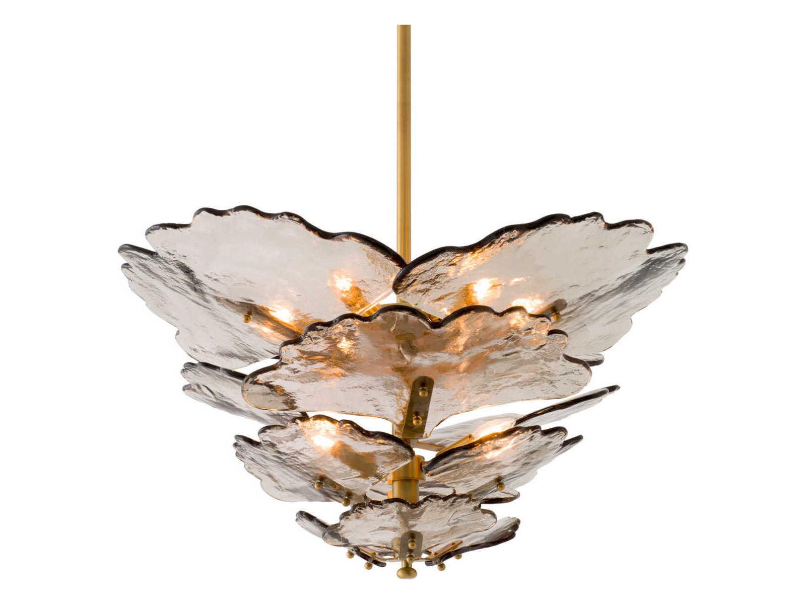 Eichholtz Florina Smoke Glass Chandelier