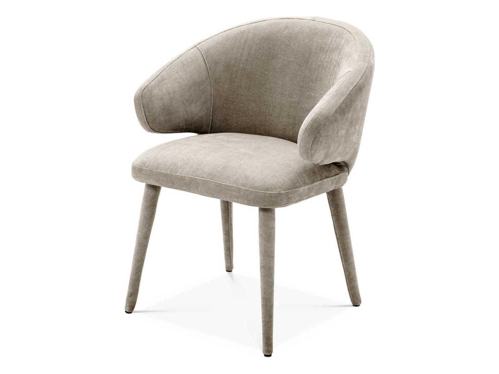 Eichholtz Cardinale Beige Upholstered Arm Dining Chair