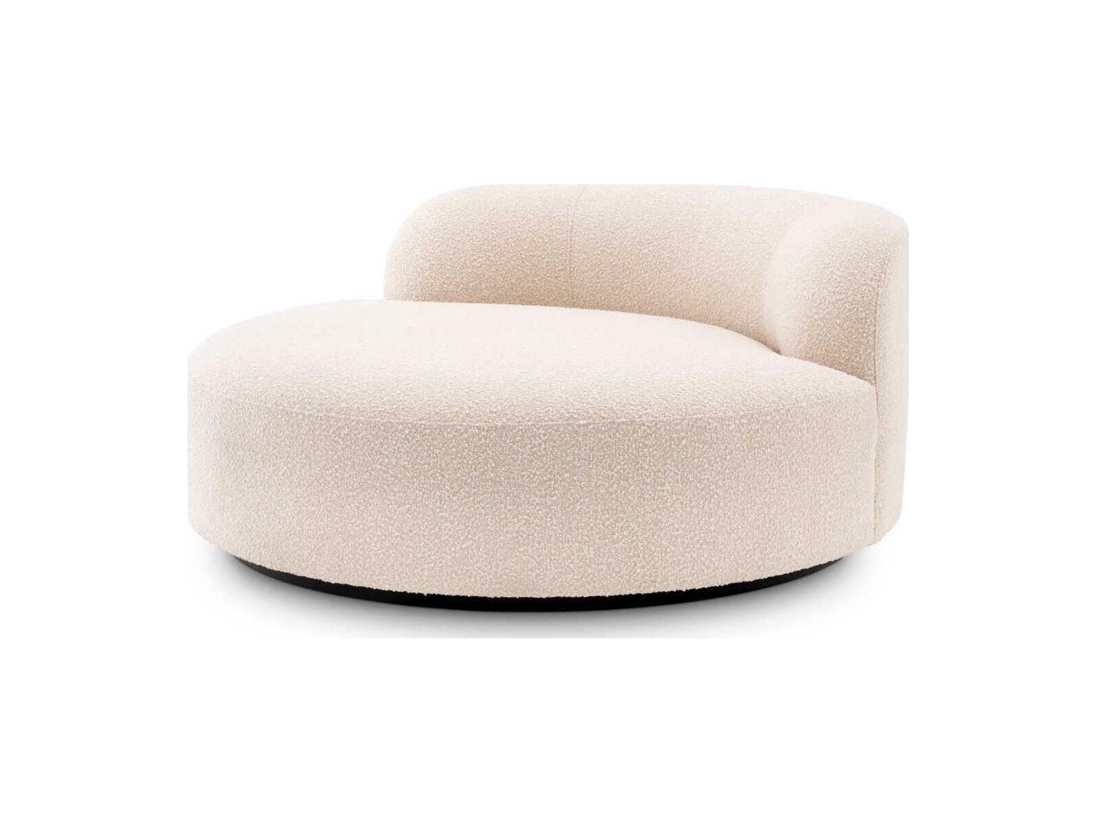Eichholtz Bjorn Boucle Cream Black Base Upholstered Sofa