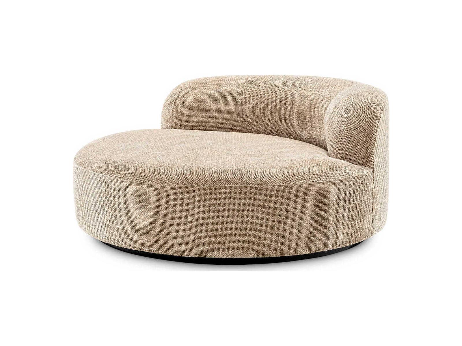 Eichholtz Bjorn Lyssa Sand Black Base Beige Upholstered Sofa