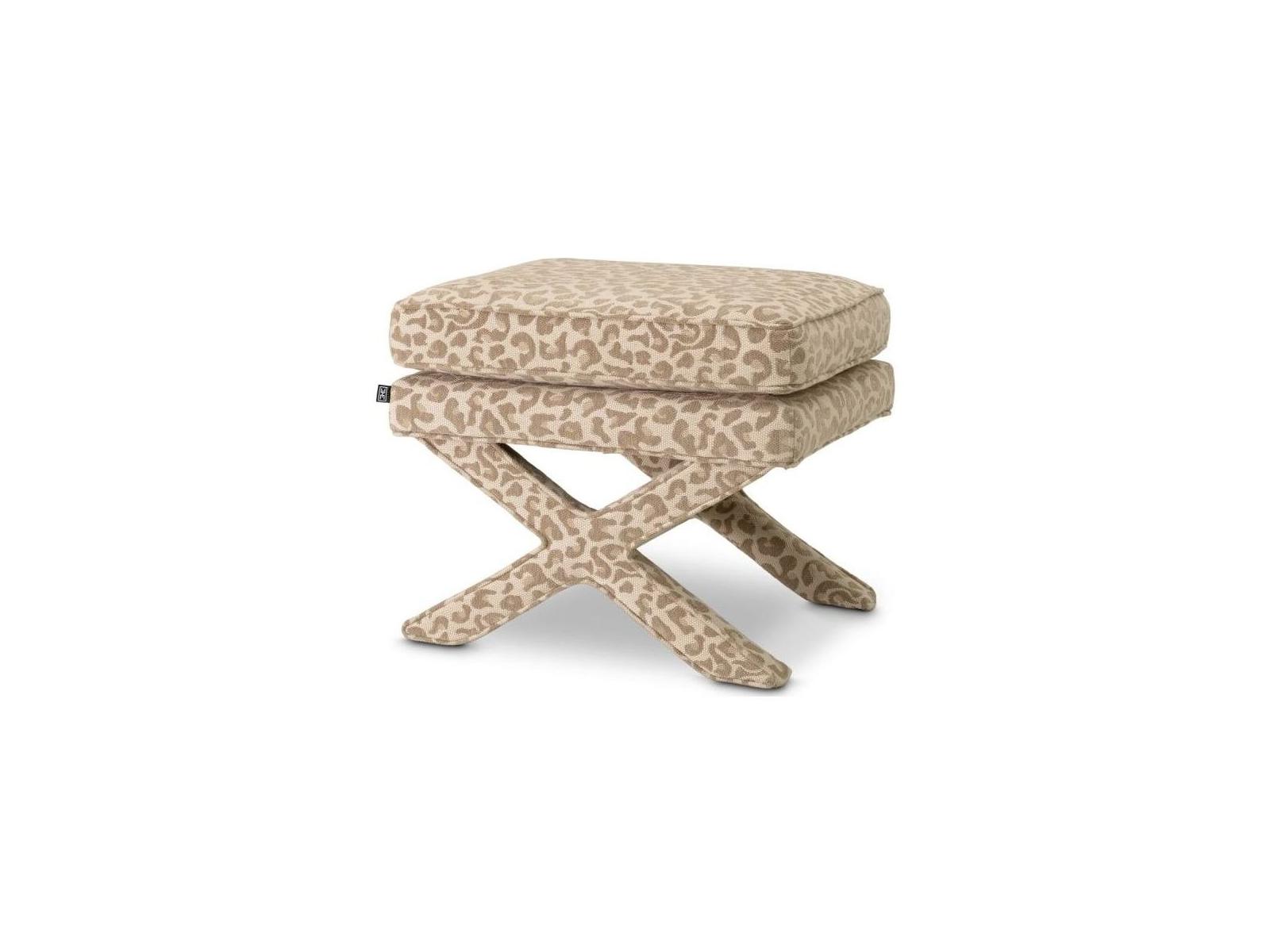 Ethnicraft Stool Cordoba Harley Leopard Beige