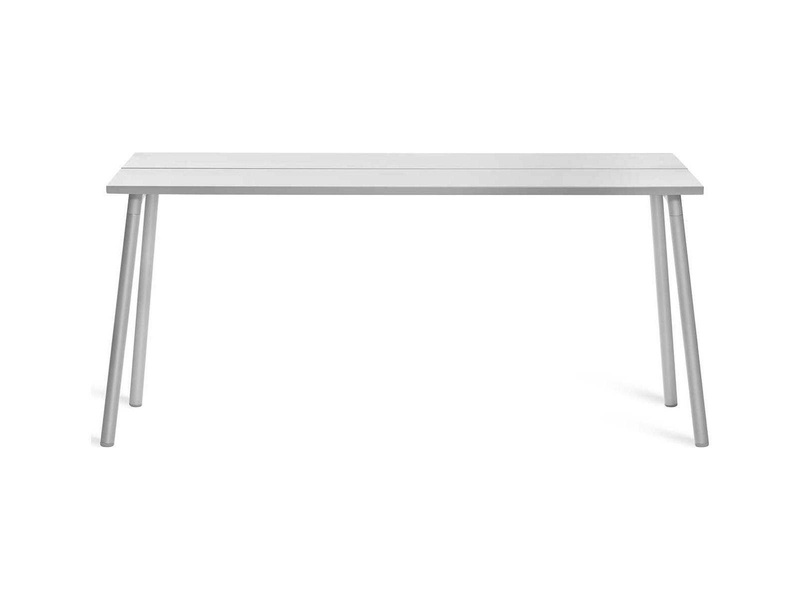 Emeco Outdoor Run By Sam Hecht And Kim Colin Aluminum Clear Anodized Rectangular Console Table