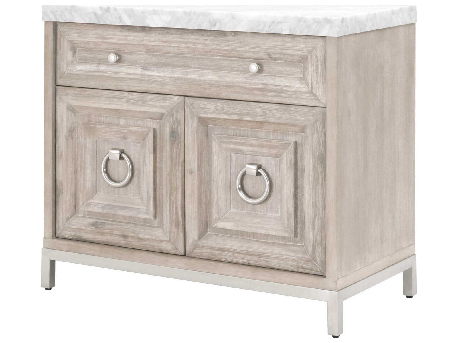 Essentials for Living Traditions Gray Acacia Wood Accent Chest