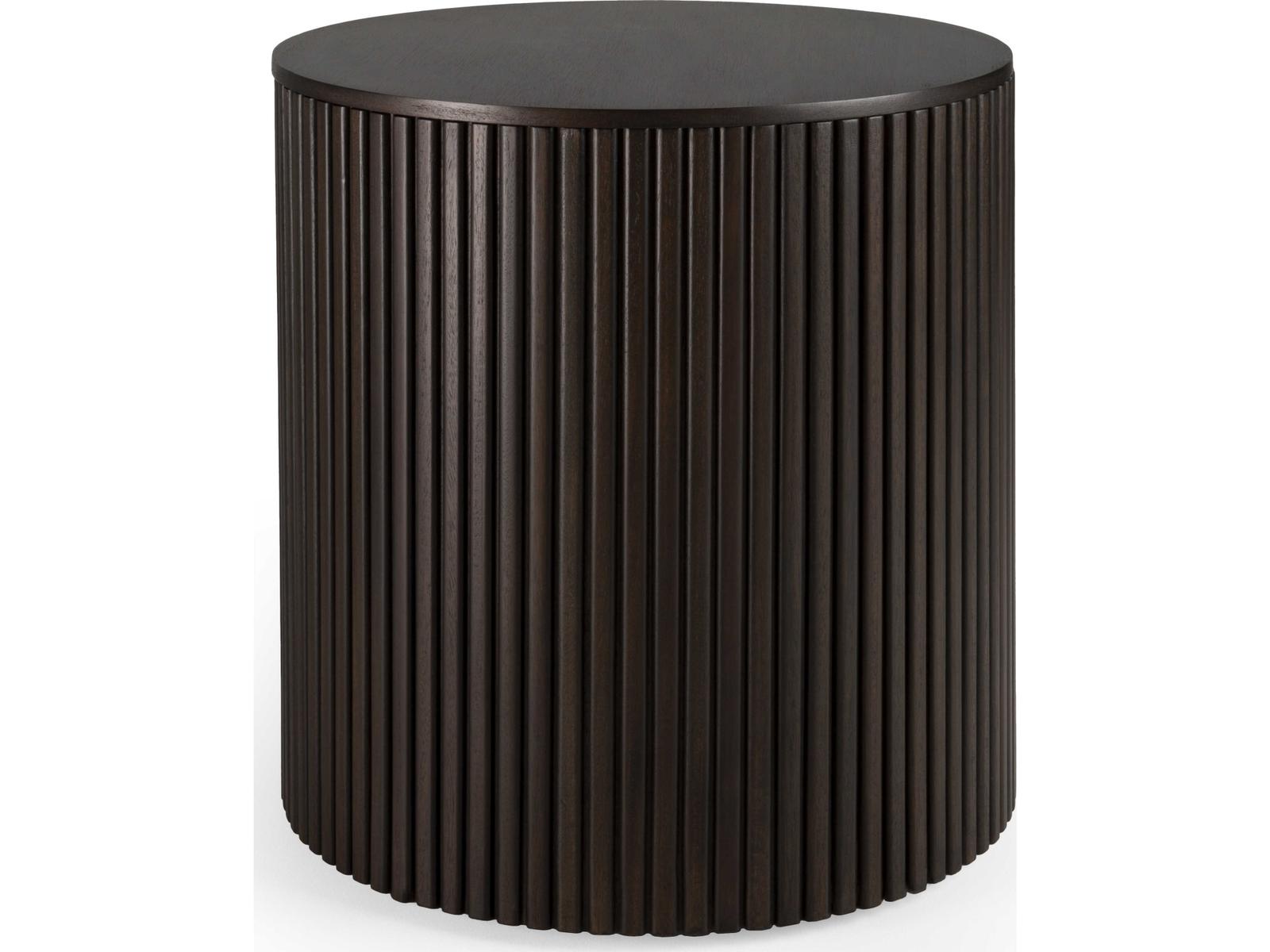 Ethnicraft Roller Max Mahogany Dark Brown Side Table