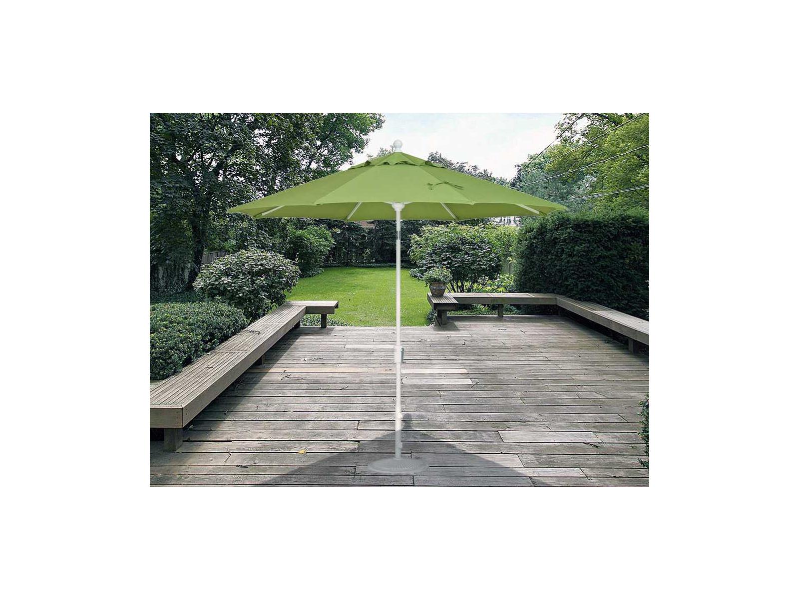Treasure Garden Market Aluminum 9 Foot Octagon Crank Lift Umbrella