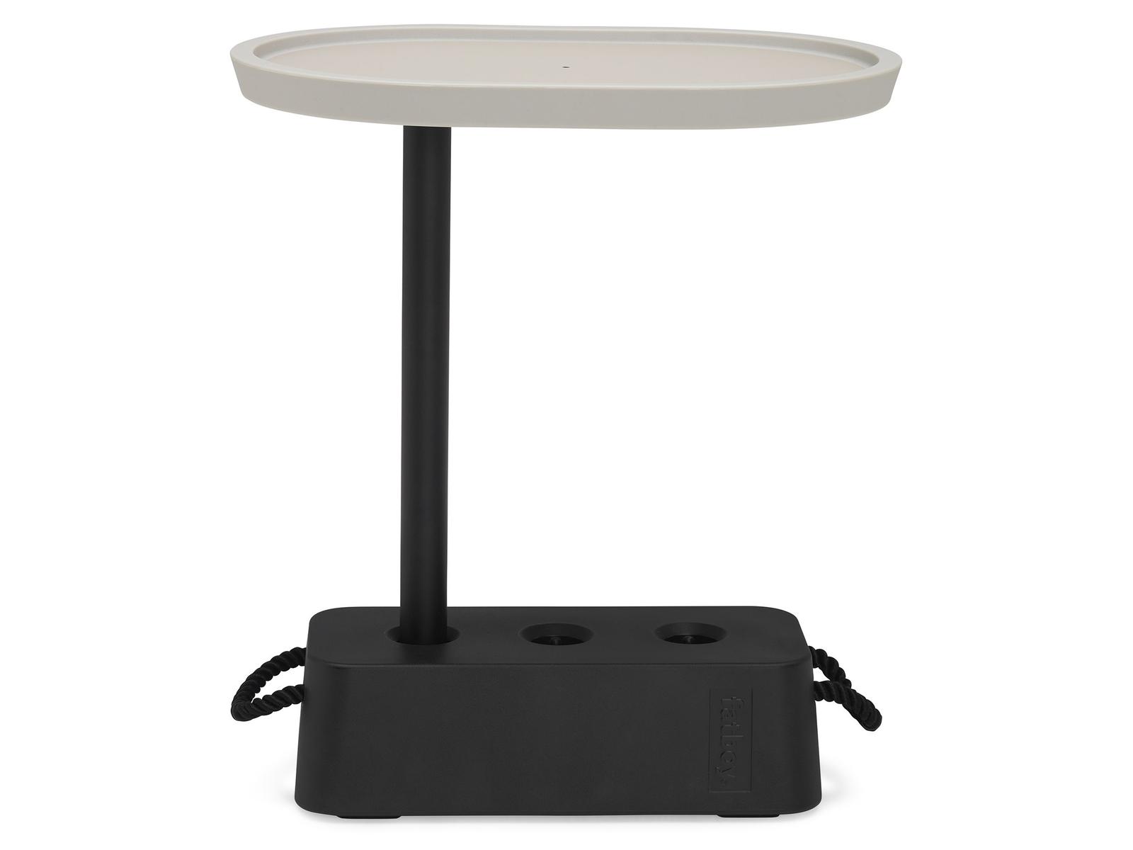 Fatboy Outdoor Brick Oval End Table in Light Grey