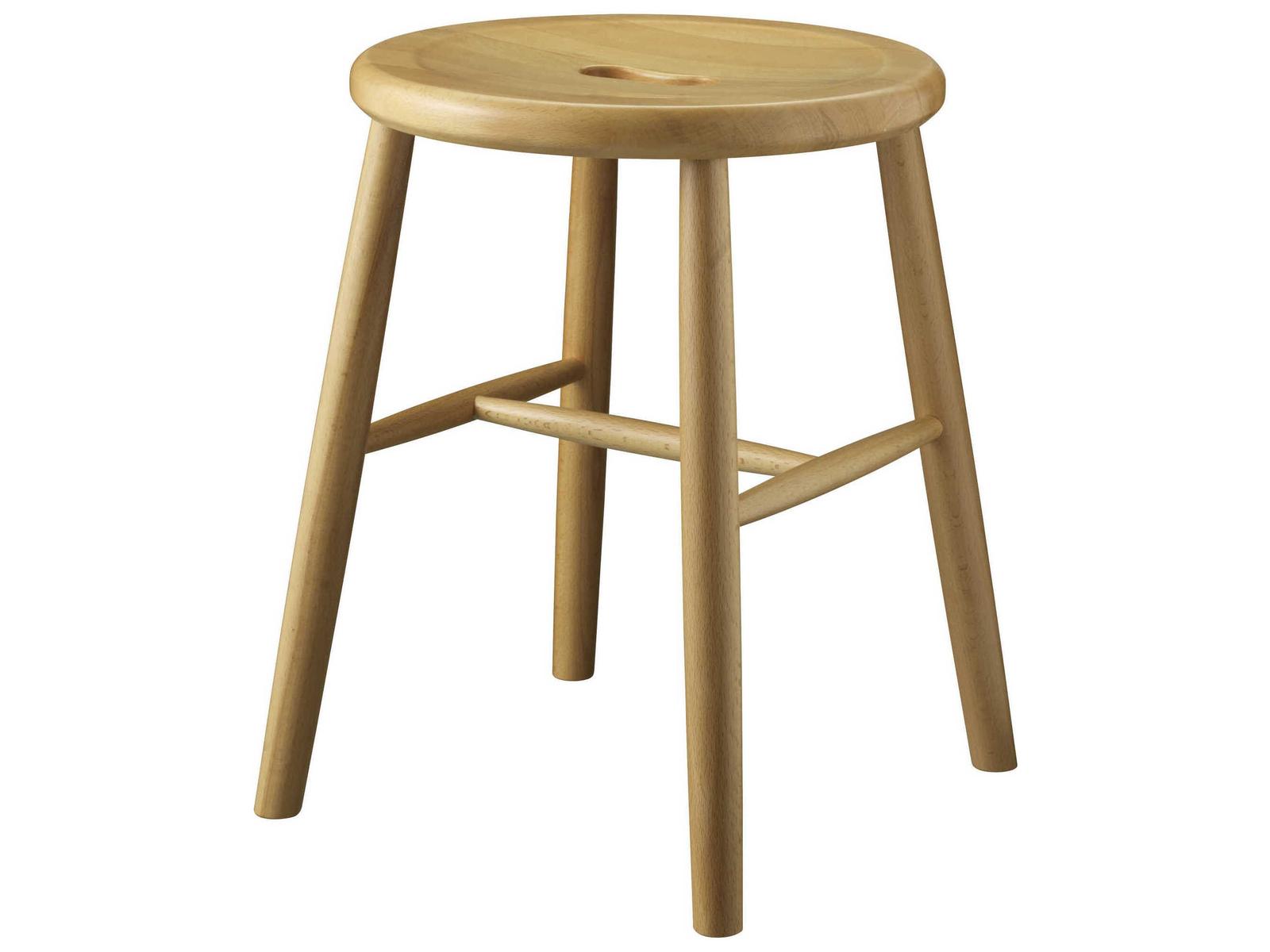 FDB Mobler J27 Natural Beige Accent Stool