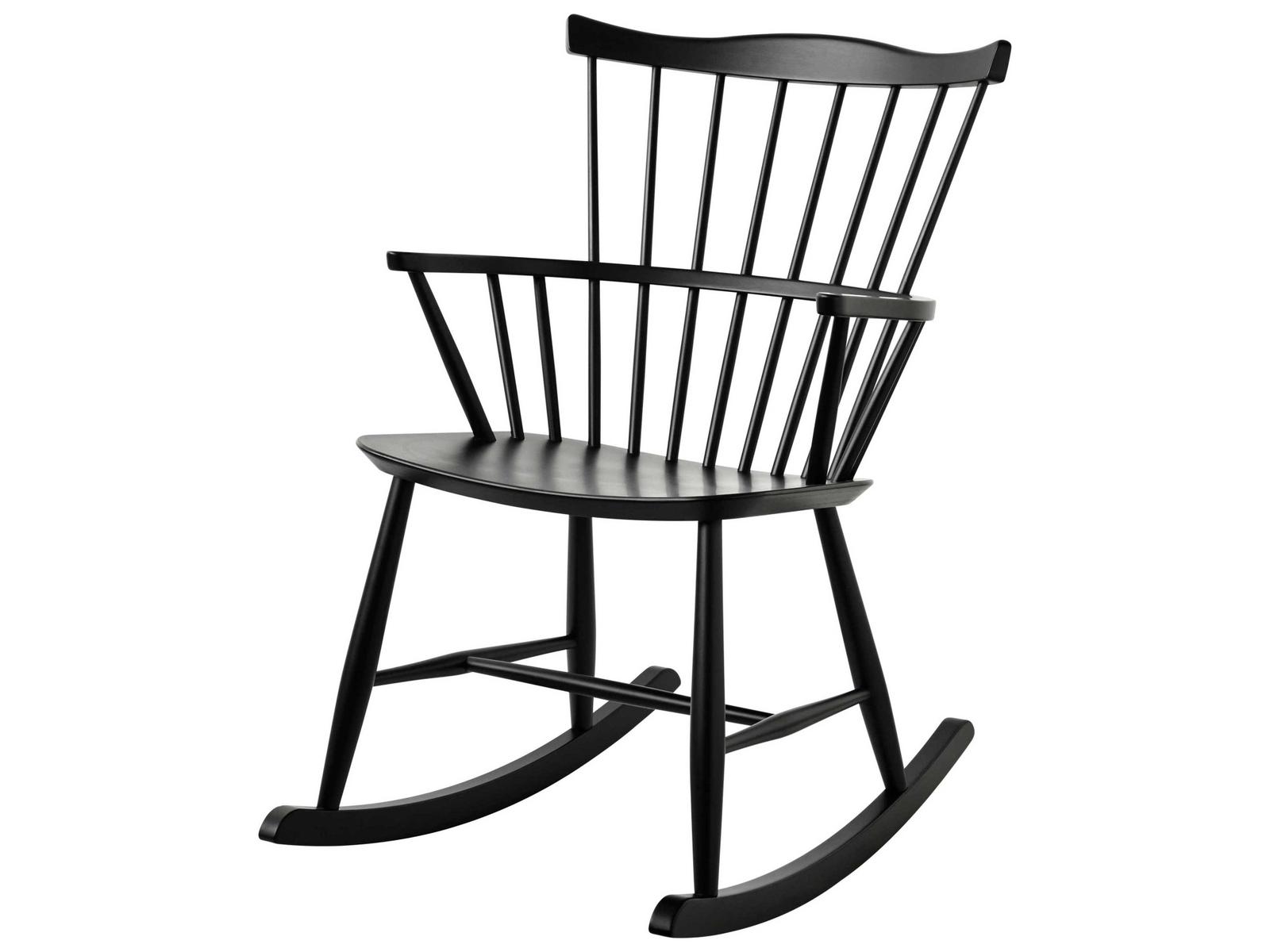 FDB Mobler J52 Rocker Black Rocking Chair