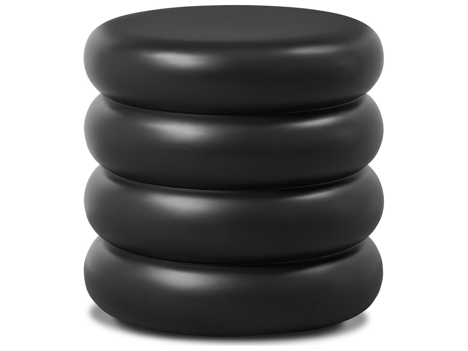 Four Hands Outdoor West End Table Black Concrete