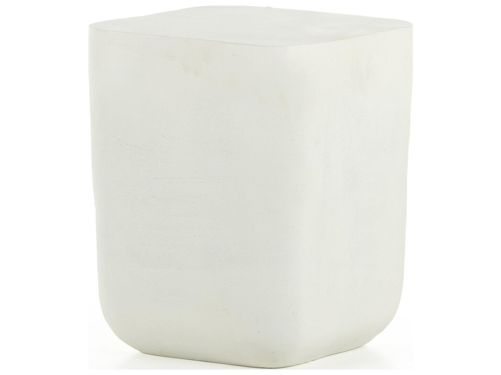 Four Hands Outdoor Basil Square Drink Table Mat White