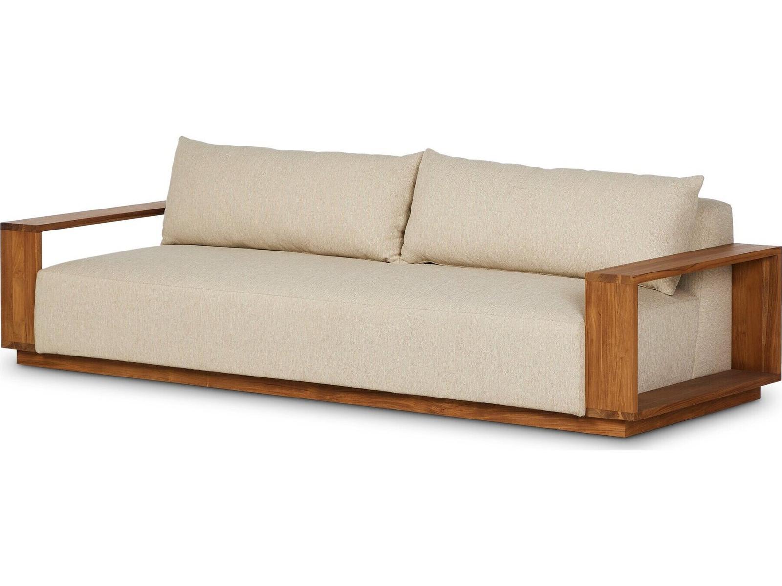 Four Hands Outdoor Branford Sofa 106" Ellor Beige