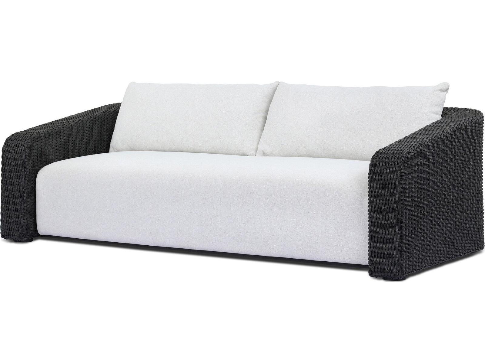 Four Hands Outdoor Westby Sofa Faux Black Hyacinth